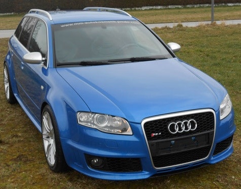 Audi Combi helles blau lackiert